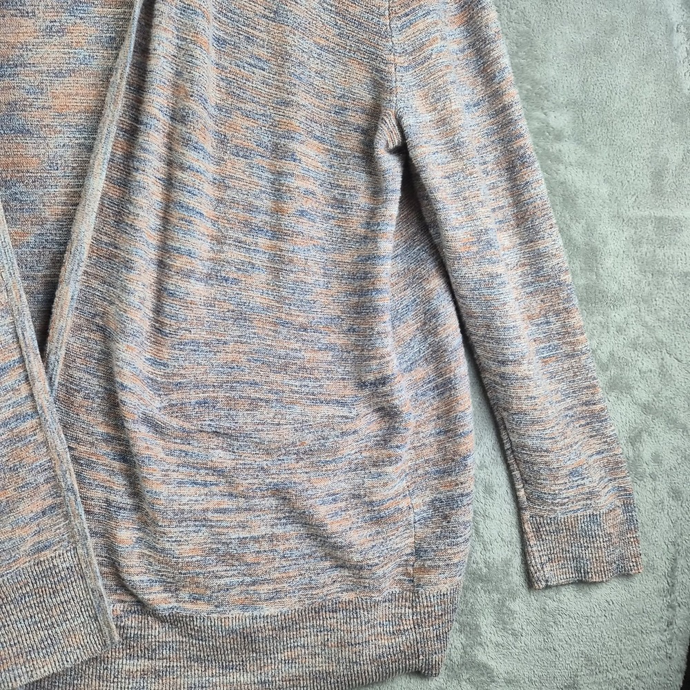 Madewell Sweater Cardigan Womens Large Papaya Marled Summer Ryder Open Front - Picture 8 of 10